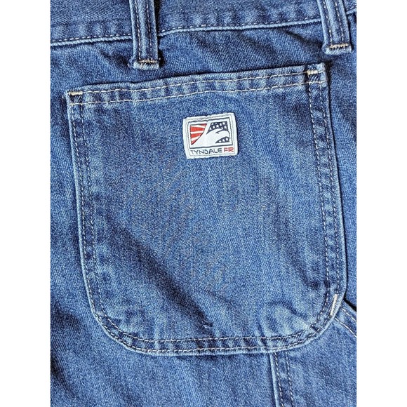 Tyndale FR Jeans Mens 40x34 Fire Resistant Medium Wash Blue Denim Carpenter 2112 - Picture 10 of 16